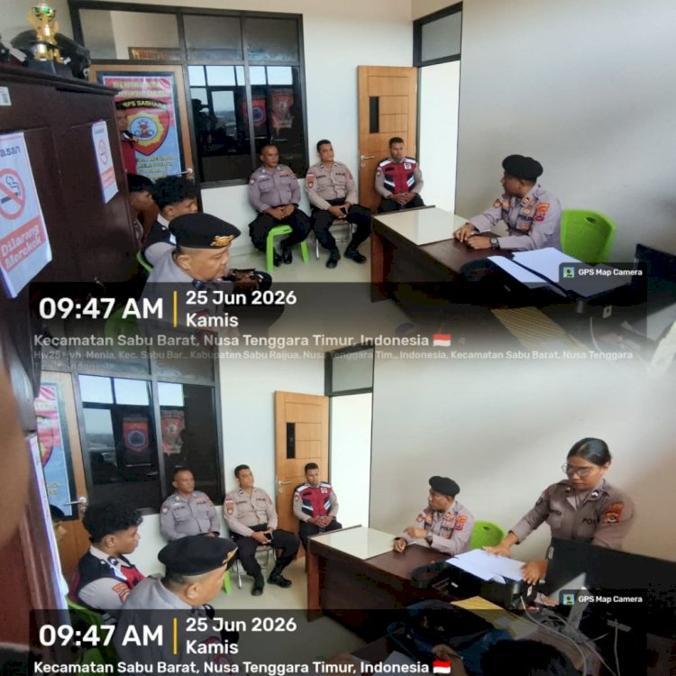 Evaluasi untuk Lebih Baik, Sat Samapta Polres Sabu Raijua Tingkatkan Kesiapsiagaan Personel