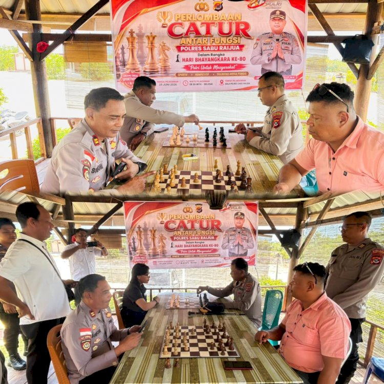 Asah Strategi dan Sportivitas, Polres Sabu Raijua Gelar Lomba Catur Meriahkan HUT Bhayangkara ke-80