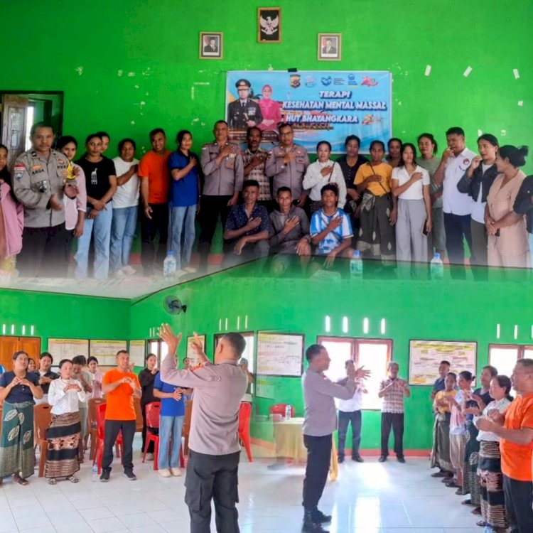 Pulihkan emosi dan perkuat kesehatan mental, Polres Sabu Raijua gelar terapi USEFT bagi masyarakat Desa Eimau