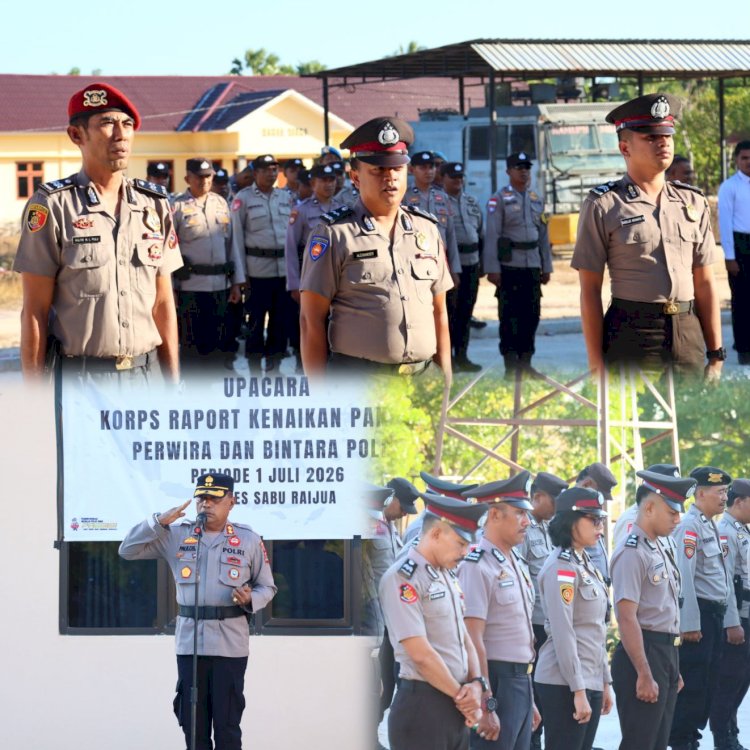 Naik Pangkat, Naik Tanggung Jawab: 18 Bintara Polres Sabu Raijua Siap Berikan Pelayanan Terbaik kepada Masyarakat