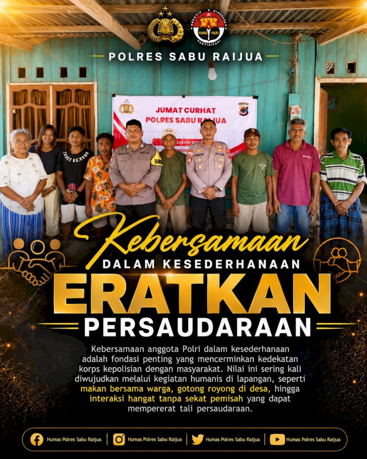 Jumat Curhat Jadi Ruang Solusi, Sat Binmas Polres Sabu Raijua Tampung Aspirasi Warga Desa Raenyale