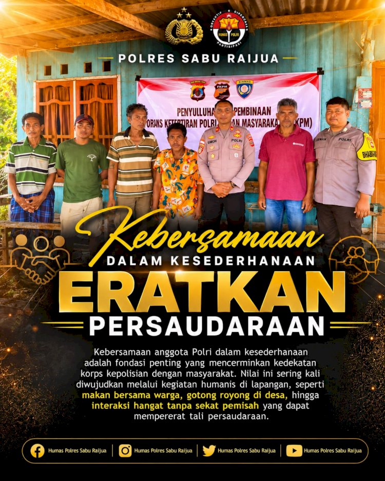 FKPM Jadi Jembatan Polri dan Masyarakat, Sat Binmas Polres Sabu Raijua Tingkatkan Sinergi di Desa Raenyale