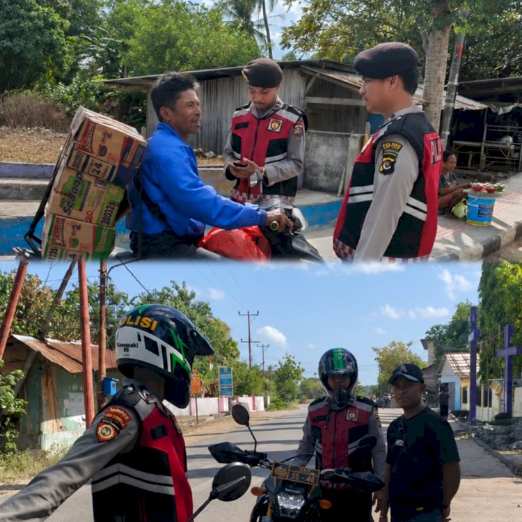 Patroli Presisi Berbasis Data, Sat Samapta Polres Sabu Raijua Perkuat Kamtibmas Lewat Dialog dengan Masyarakat