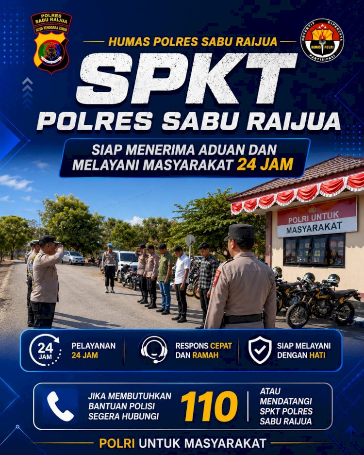 Pastikan Pelayanan Tak Pernah Terhenti, Polres Sabu Raijua Rutin Laksanakan Serah Terima Jaga Piket