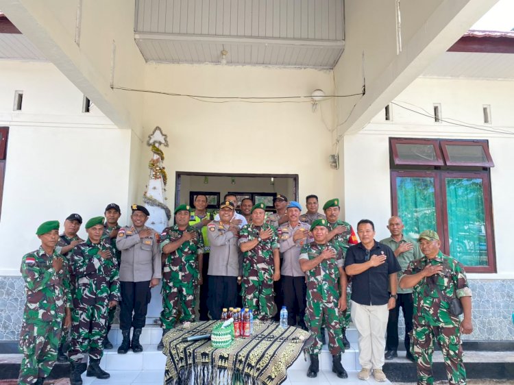 Perkuat Sinergitas TNI-Polri, Kapolres Sabu Raijua Jalin Silaturahmi dengan Danramil 1604 - 08 /Sabu Raijua.