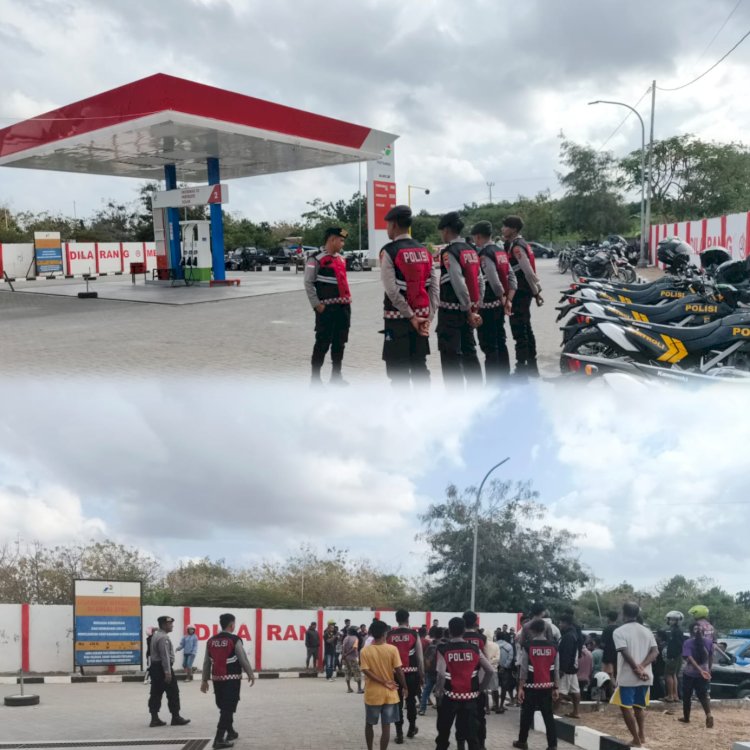Patroli Perintis Presisi Sat Samapta Polres Sabu Raijua Pantau Ketersediaan BBM, Jaga Kamtibmas Tetap Kondusif