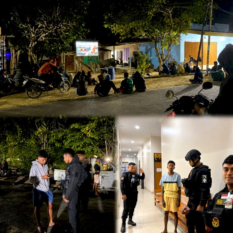 Menjelang Final Piala Dunia 2026, Patroli Presisi Polres Sabu Raijua Amankan Nobar dan Respons Cepat Kasus Penganiayaan