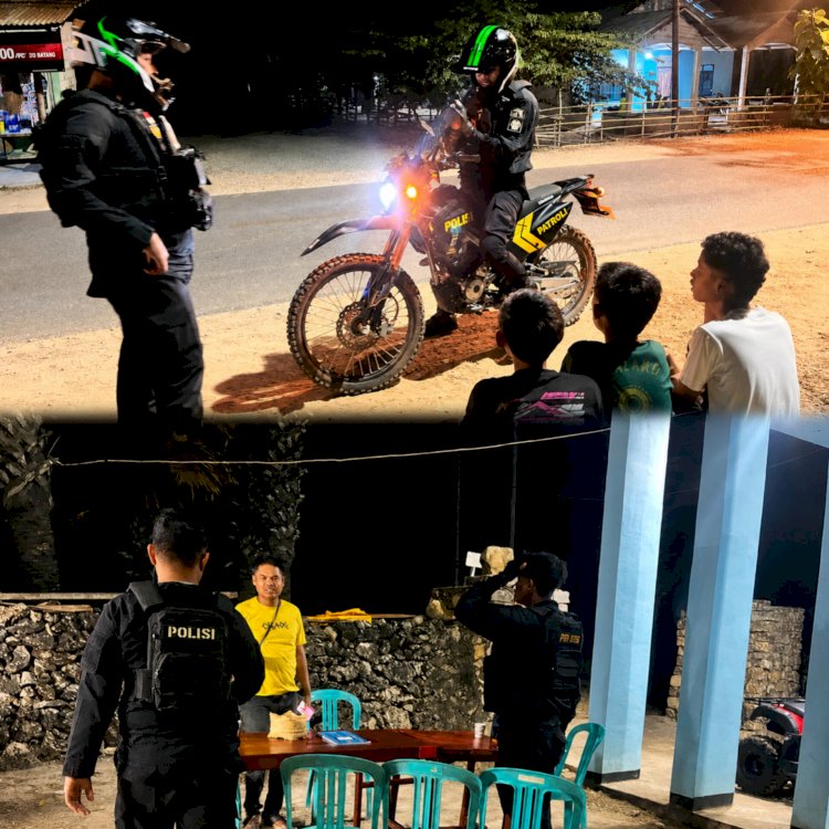 Patroli URC Polres Sabu Raijua Intensifkan Kegiatan Malam Hari, Ciptakan Situasi Kamtibmas yang Aman dan Kondusif   