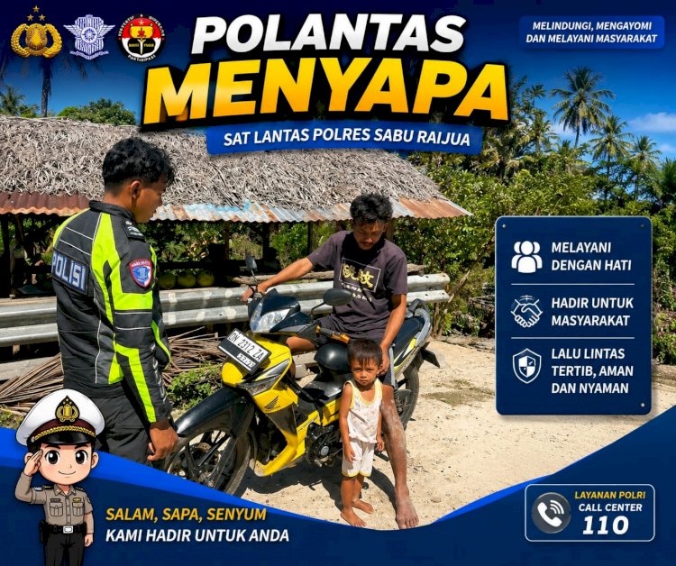 Disiplin dan Humanis, Satlantas Polres Sabu Raijua Laksanakan Strong Point Pagi Demi Kelancaran Arus Lalu Lintas