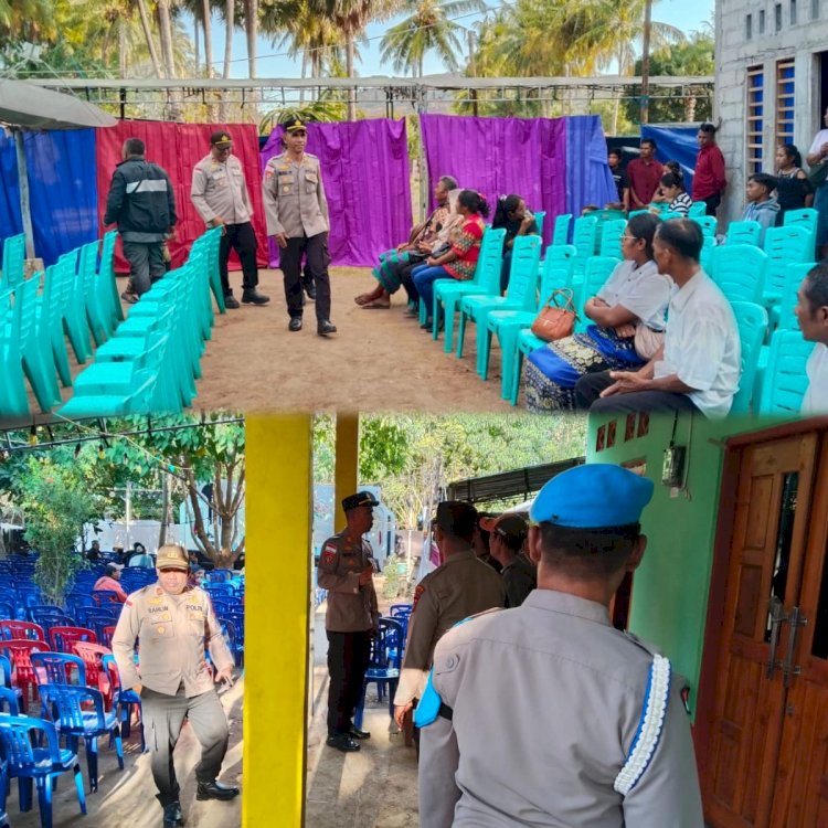 Tak Hanya Jaga Keamanan, Kapolsek Sabu Barat Hadir Beri Pesan Kamtibmas di Tengah Pesta Pernikahan
