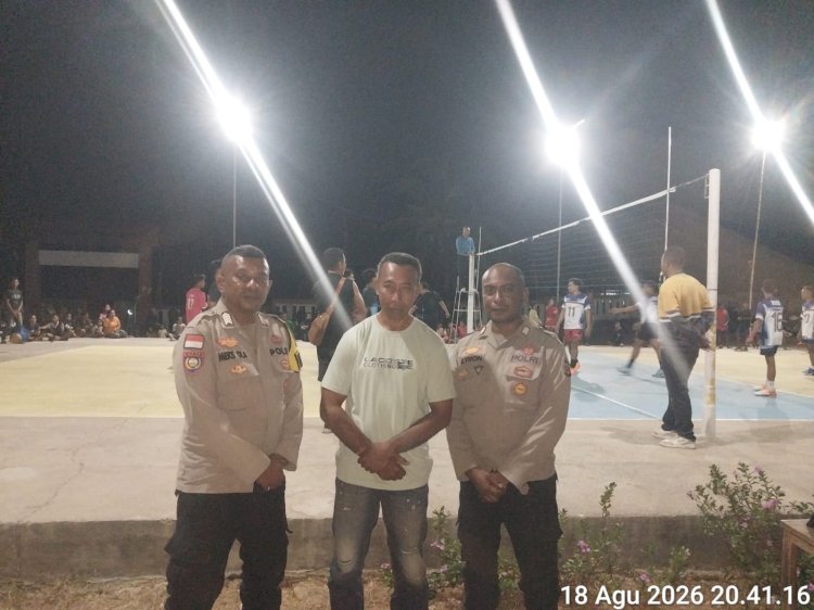 Dua Laga Sengit Matei Cup II Berakhir Aman, Polsek Sabu Timur Kawal Jalannya Pertandingan