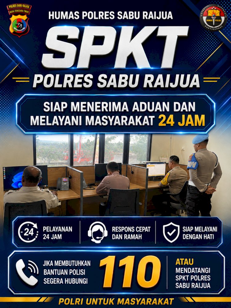 Polres Sabu Raijua Siaga 24 Jam, Call Center 110 Siap Layani Aduan Masyarakat