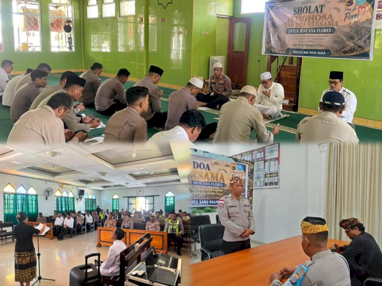 Doa dari Pulau Sabu untuk Flores, Polres Sabu Raijua Gelar Doa Bersama Lintas Agama