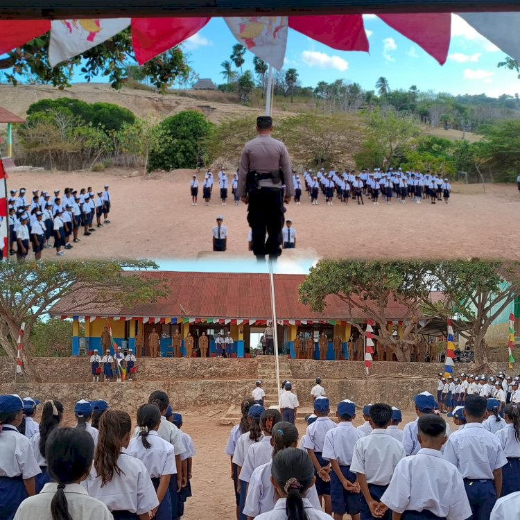 Polisi Hadir di Tengah Pelajar, Polres Sabu Raijua Gaungkan Sekolah Aman Tanpa Bullying dan Narkoba.