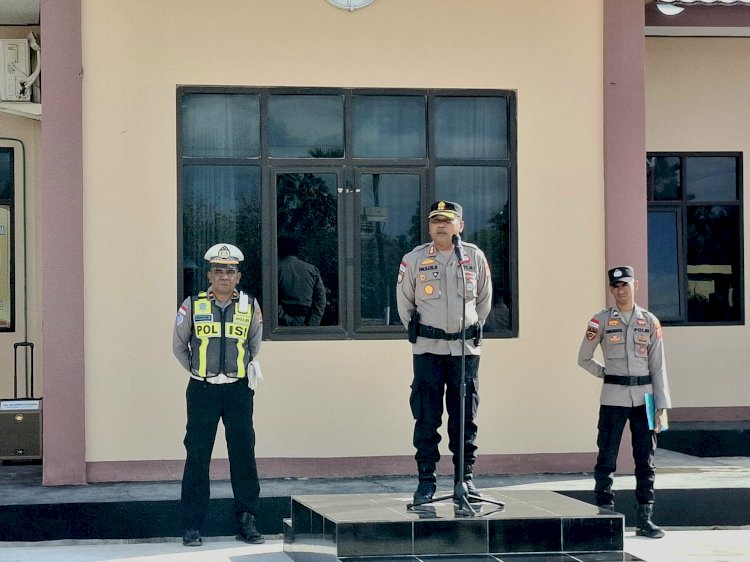 Jelang Aksi Damai di Jakarta, Polres Sabu Raijua Gelar Apel Siaga I