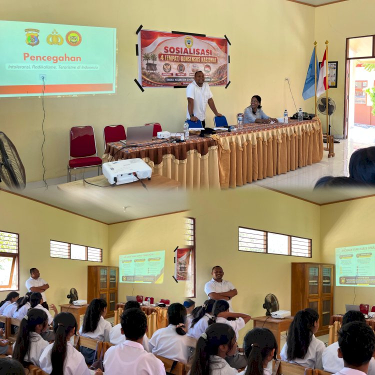Cegah Radikalisme, Kasat Intelkam Polres Sabu Raijua Berikan Sosialisasi kepada Siswa SMA Negeri 1 Raijua
