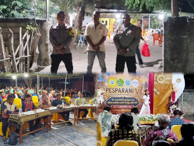 Semarak Pesparani V Sabu Raijua, Polri Hadir Jaga Keamanan dan Kenyamanan Umat