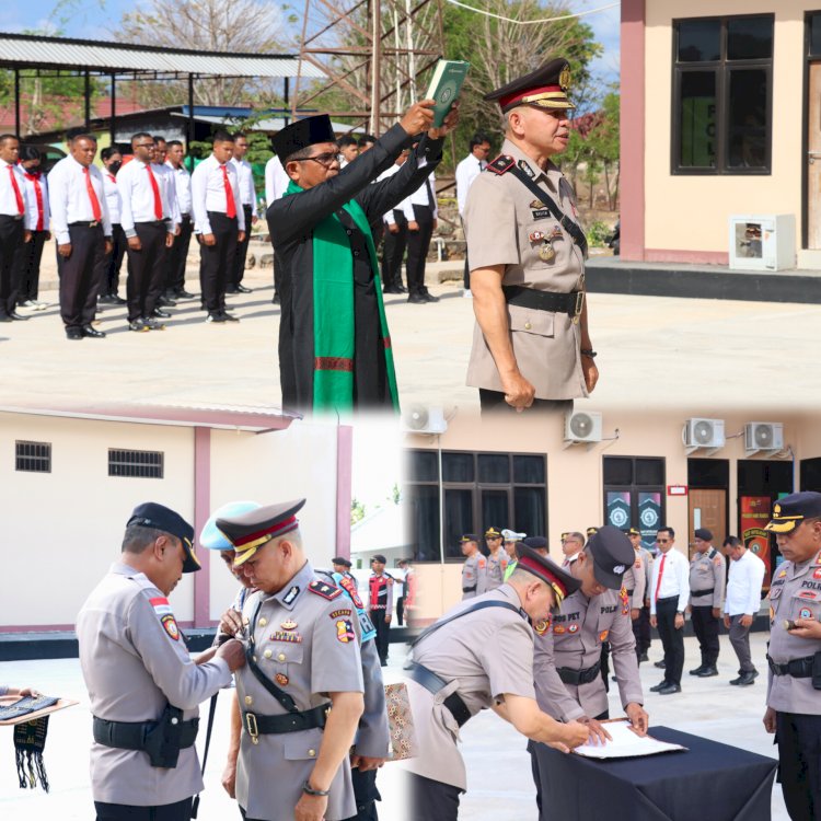 Wakapolres Baru Resmi Dilantik, Kapolres Sabu Raijua Tekankan Loyalitas dan Profesionalisme