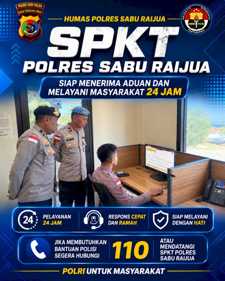 SPKT Polres Sabu Raijua Siap Berikan Pelayanan dan Respons Cepat 24 Jam kepada Masyarakat