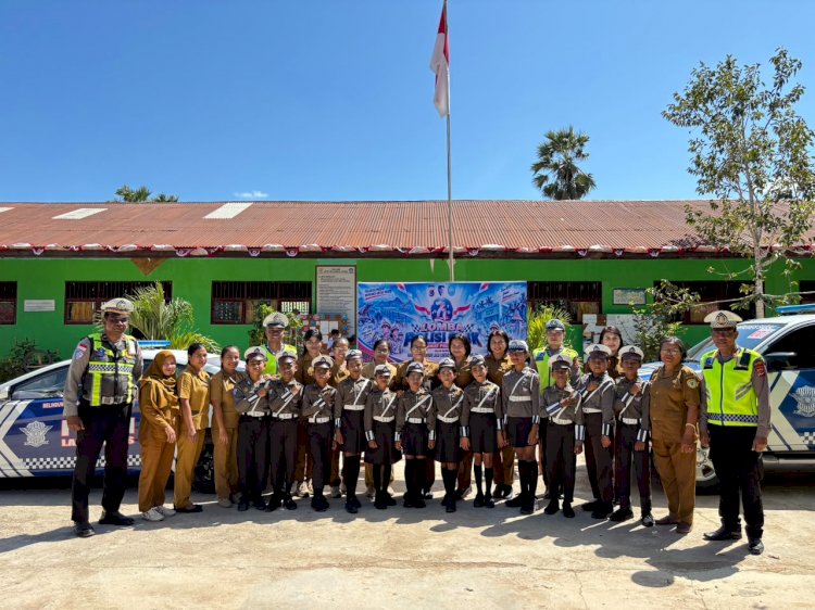 Tanamkan Tertib Berlalu Lintas Sejak Dini, Sat Lantas Sabu Raijua Ikuti Lomba Polisi Cilik Tingkat Polda NTT