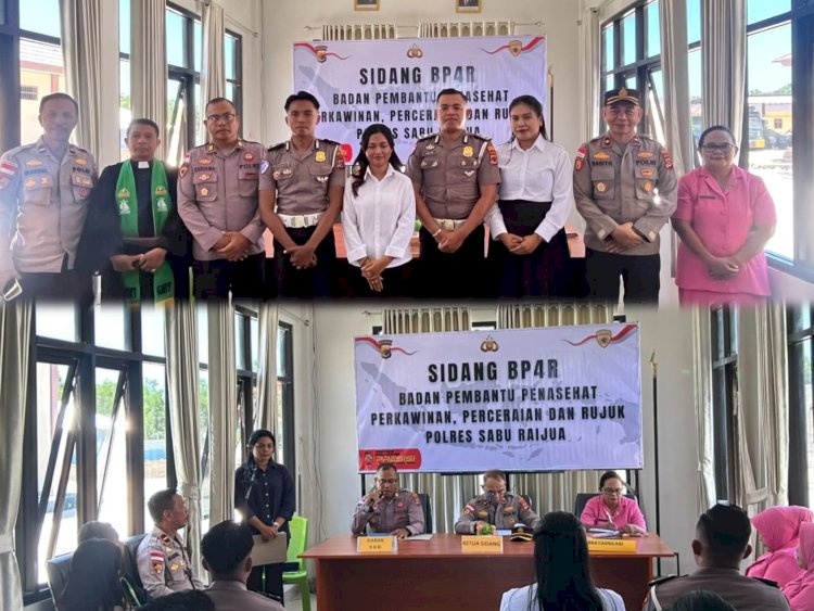 Sebelum Mengucap Janji Suci, Dua Anggota Polres Sabu Raijua Diberi Bekal Rumah Tangga