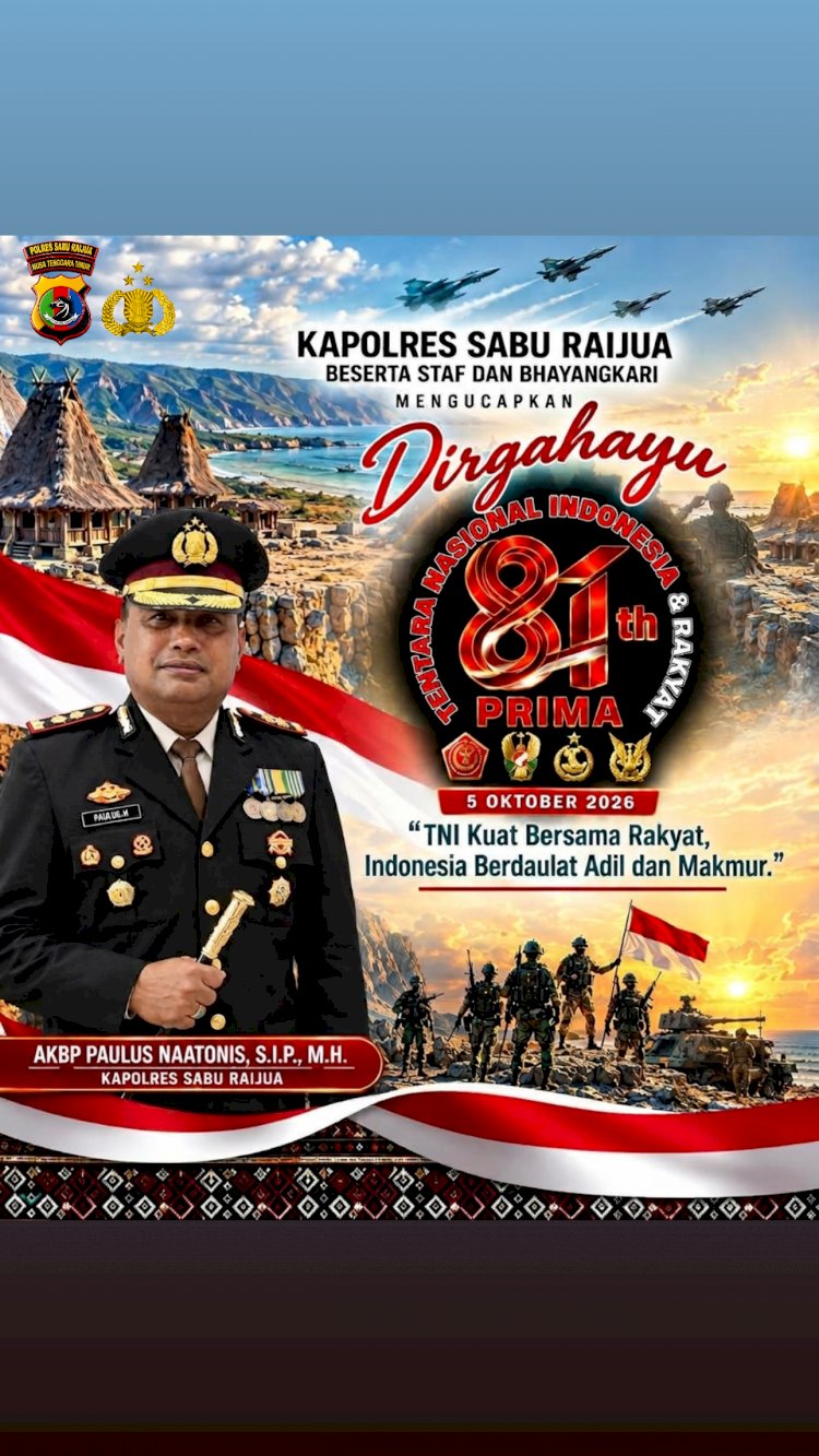 Selamat Hari Ulang Tahun ke-81 Tentara Nasional Indonesia (TNI)