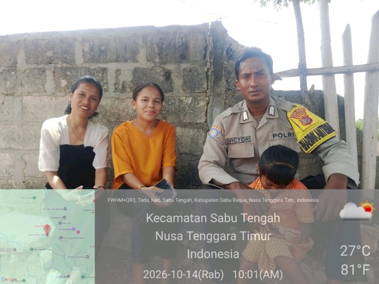 Cegah Kebakaran Lahan dan Tingkatkan Kewaspadaan Hantavirus, Bhabinkamtibmas Desa Tada Sambangi Warga