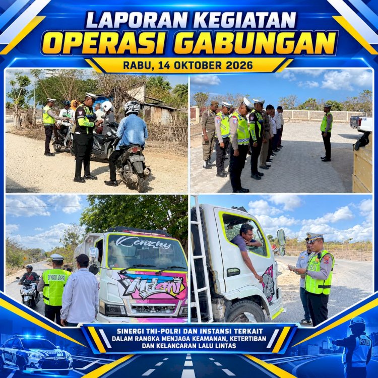 Tertib Pajak, Tertib Berlalu Lintas! Sat Lantas Polres Sabu Raijua Gelar Razia Gabungan Bersama Dispenda