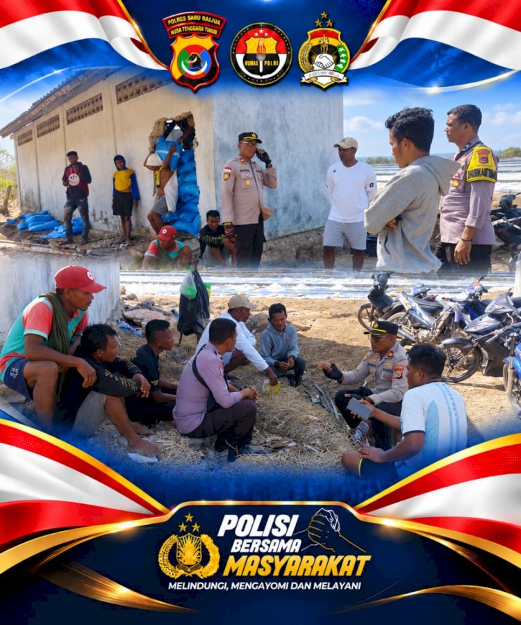 Cegah Konflik Meluas, Kapolsek Hawu Mehara Fasilitasi Penyelesaian Sengketa Lahan Tambak Garam di Desa Wadumaddi