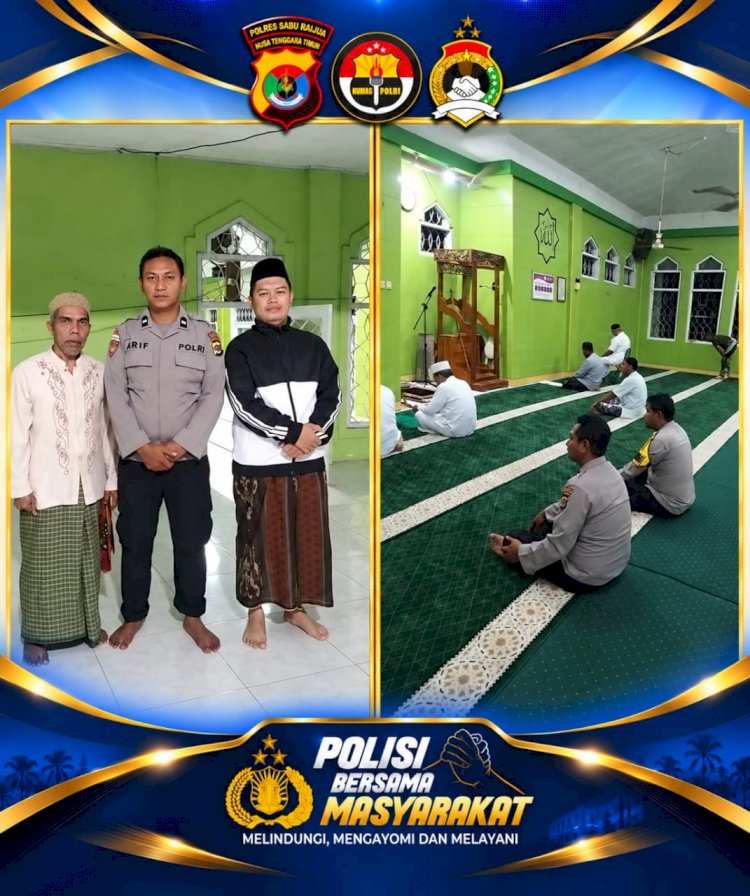 SUBUH KELILING DI MASJID AN-NUR SEBA, KAPOLSEK SABU BARAT AJAK WARGA JAGA KAMTIBMAS