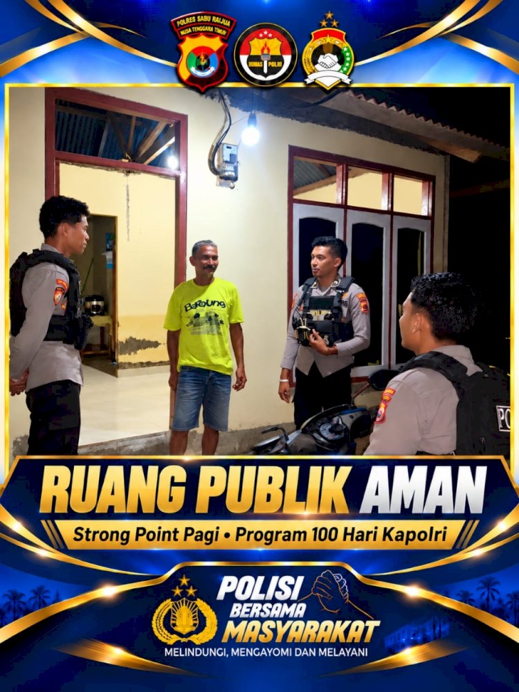 Patroli Presisi Polres Sabu Raijua Hadirkan Ruang Publik Aman, Dukung Program Kapolri
