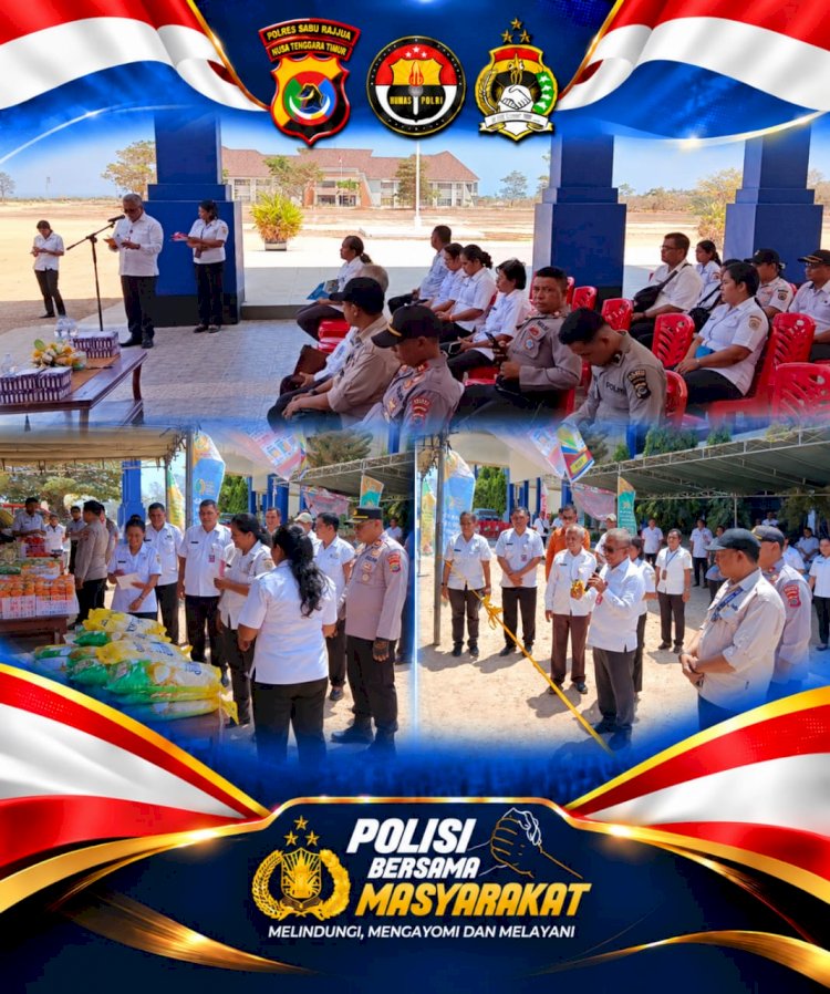 Dukung Stabilitas Harga Pangan, Polres Sabu Raijua Hadir dalam Gerakan Pangan Murah Serentak