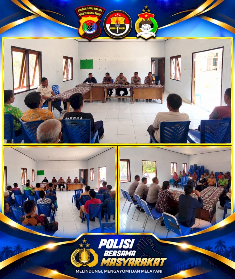 Jaga Kamtibmas Tetap Kondusif, Polsek Hawu Mehara Mediasi Sengketa Tanah di Desa Gurimonearu