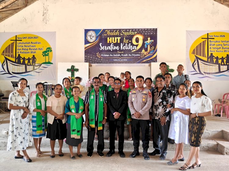 Minggu Kasih Jadi Wujud Kedekatan Polri dengan Jemaat Gereja Serafim Keliha