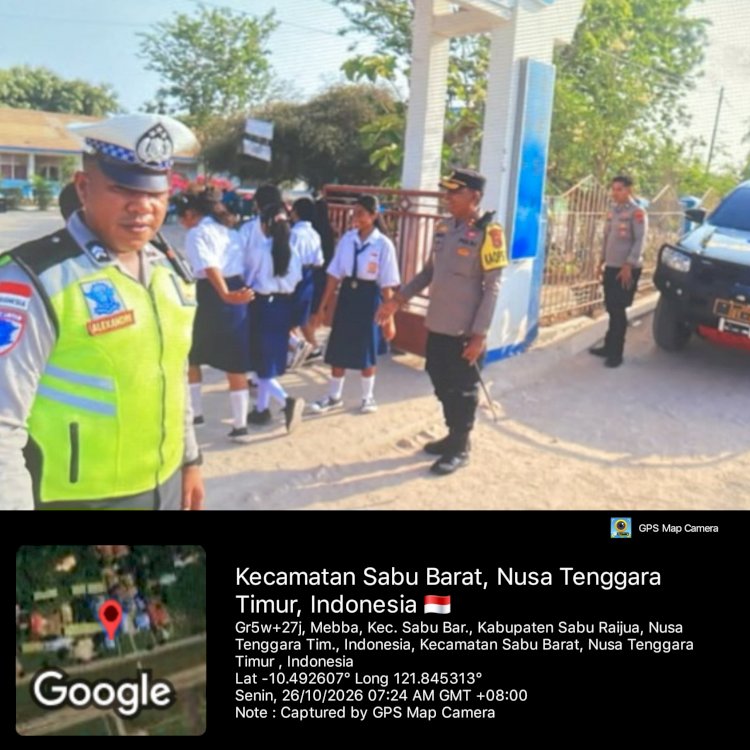 Kapolres Sabu Raijua Hadir di Sekolah, Wujudkan Program Polisi Peduli Pendidikan