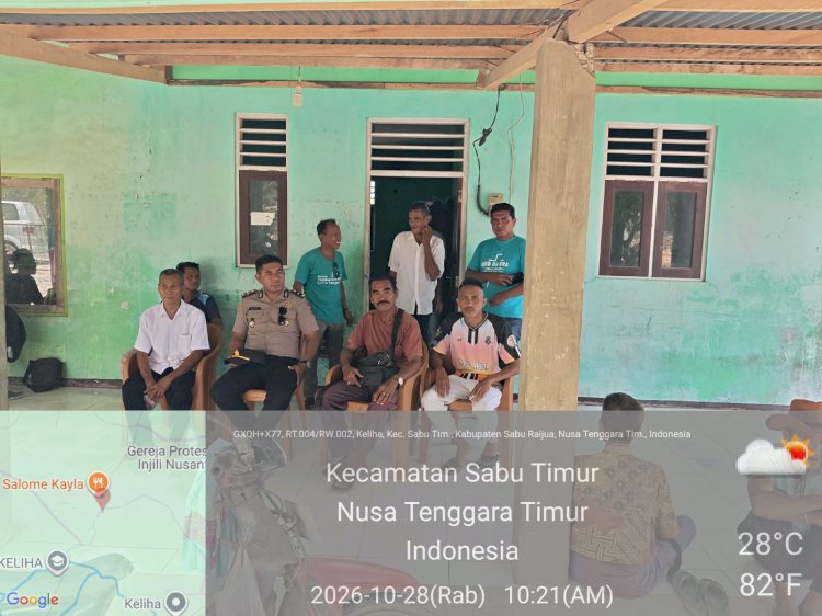 Dengar Aspirasi Warga, Polsek Sabu Timur Hadir Lebih Dekat untuk Jaga Keamanan Desa Keliha