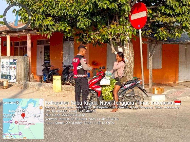 Sisir Menia hingga Seba, Sat Samapta Polres Sabu Raijua Hadir Jaga Keamanan Warga