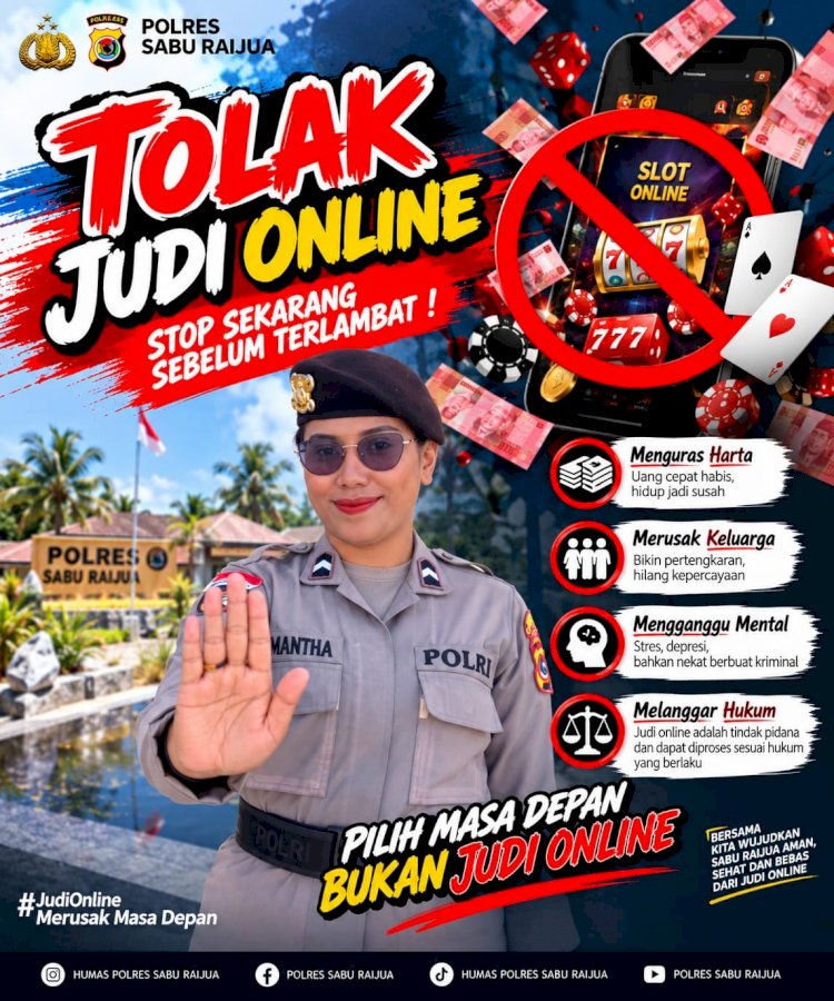 TOLAK JUDI ONLINE, SELAMATKAN MASA DEPAN!